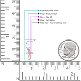 Cross Fishhook Earring