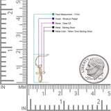 Cross Fishhook Earring