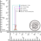 Scissors CZ Stud Earrings