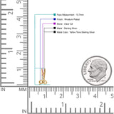 Scissors CZ Stud Earrings