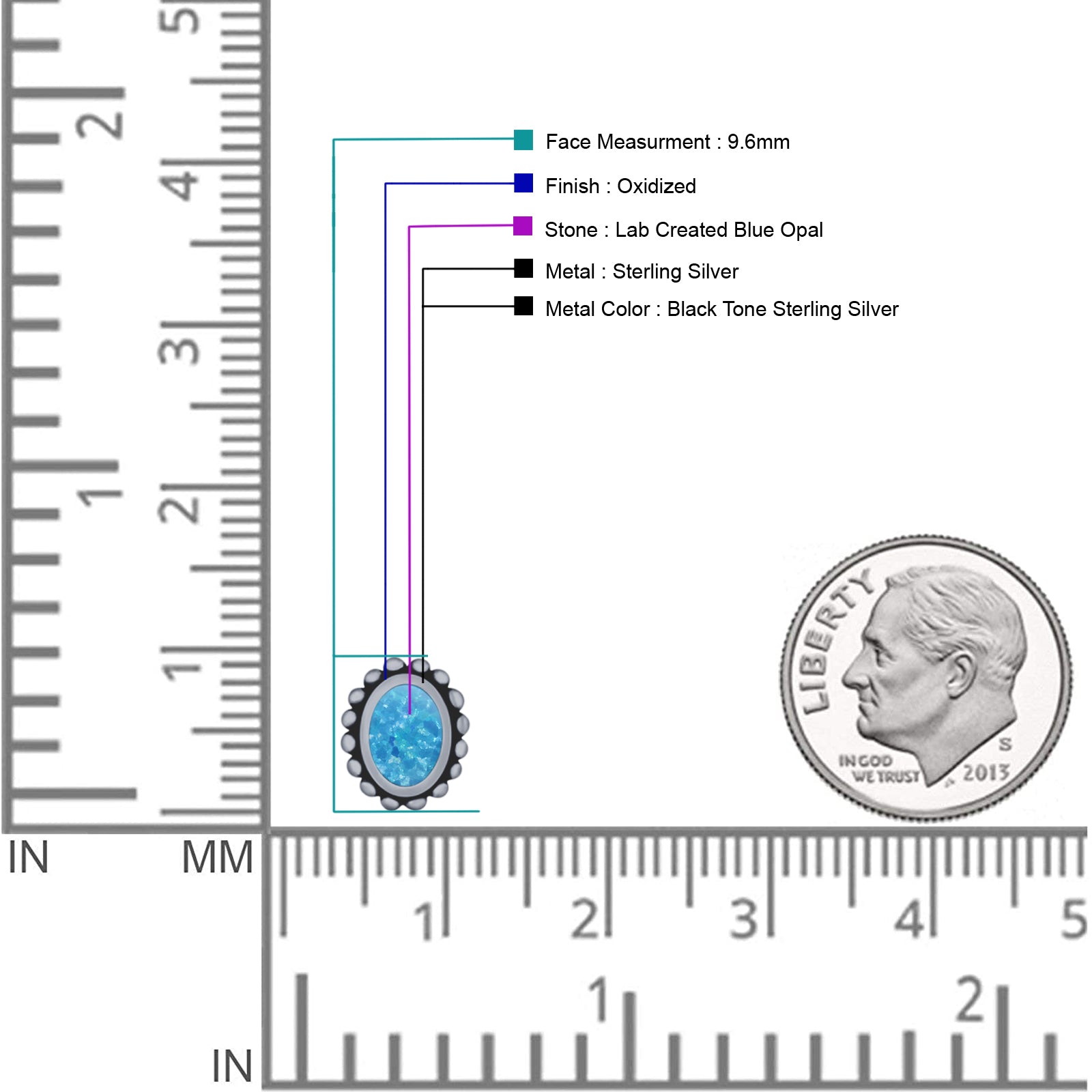Oval 9.6mm Radiant Halo Stud Earring Lab Created Opal 925 Sterling Silver