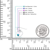 Heart Fishhook Earrings 13.2mm Lab Created Opal Oxidized 925 Sterling Silver