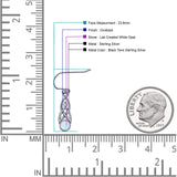 Round Lab Created Opal Trinity Dangle Fishhook Earring 925 Sterling Silver