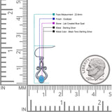 Oval Lab Created Opal 22.6mm Scroll Fishhook Earring 925 Sterling Silver