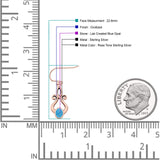 Oval Lab Created Opal 22.6mm Scroll Fishhook Earring 925 Sterling Silver