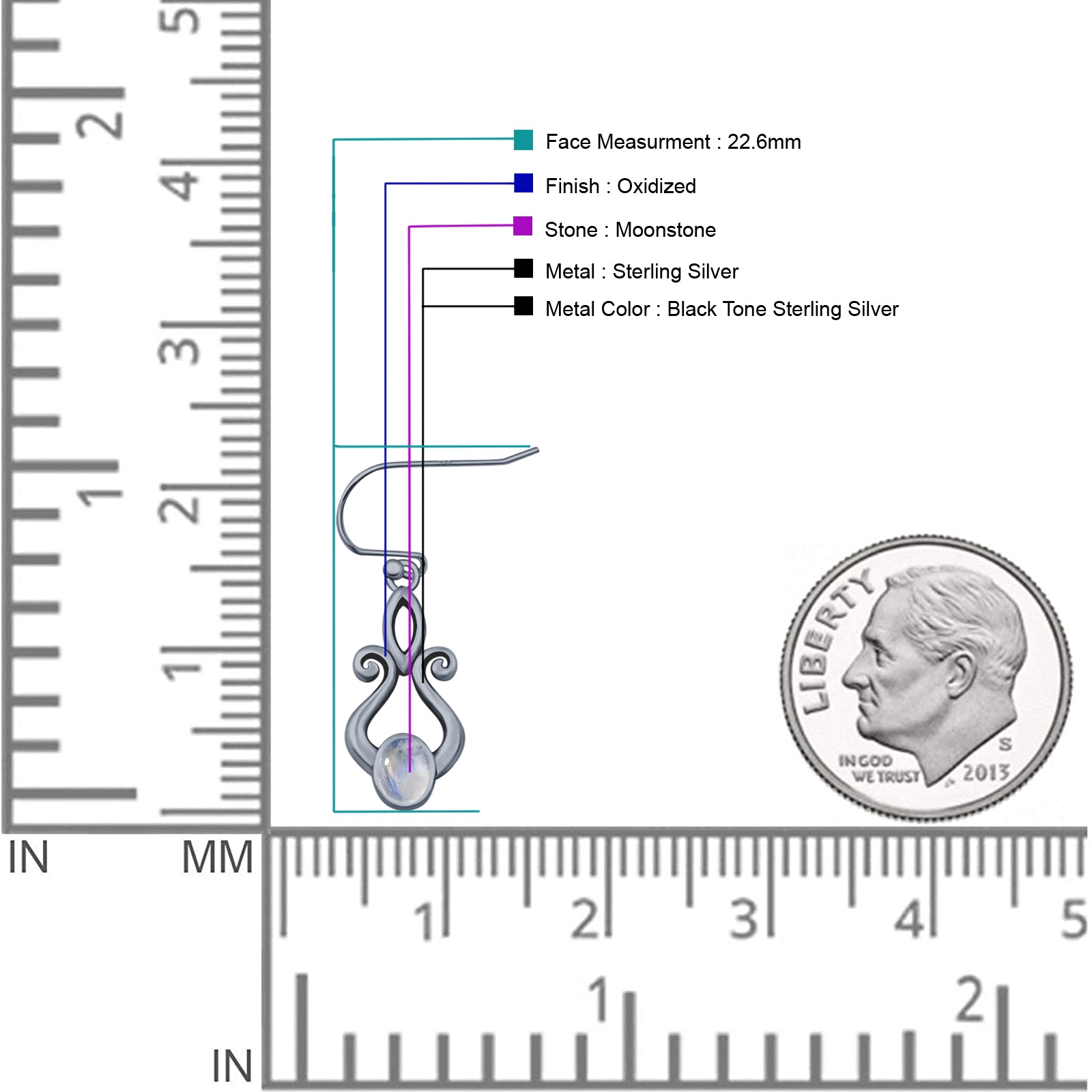 Oval Lab Created Opal 22.6mm Scroll Fishhook Earring 925 Sterling Silver