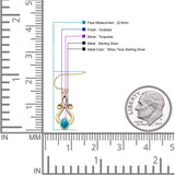 Oval Lab Created Opal 22.6mm Scroll Fishhook Earring 925 Sterling Silver