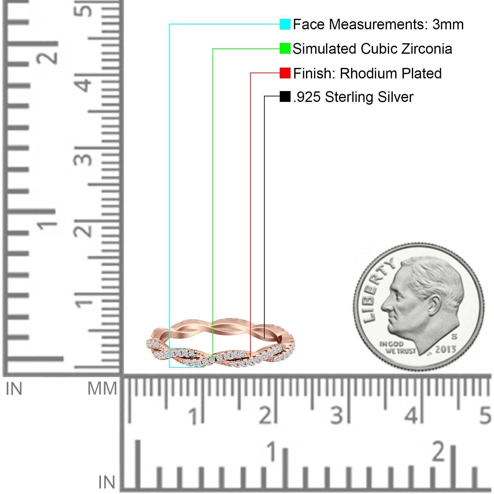 sterling silver eternity ring