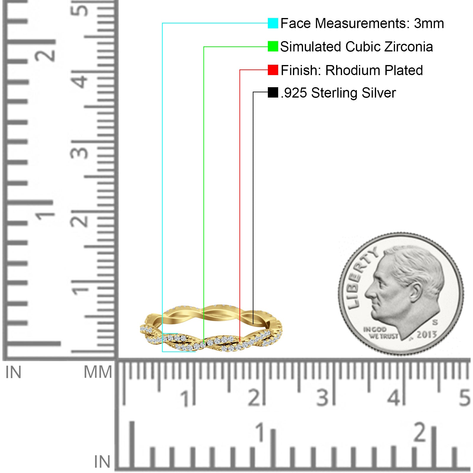 sterling silver eternity ring
