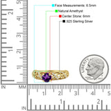 Art Deco Round Natural Stone Filigree Ring