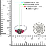 Three Stone Oval Natural Stone Trio Ring