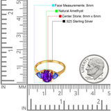 Three Stone Oval Natural Stone Trio Ring