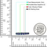 Full Eternity CZ Bezel Set Ring