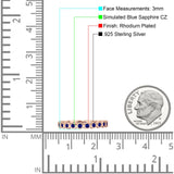 Full Eternity CZ Bezel Set Ring