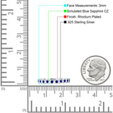 Full Eternity CZ Bezel Set Ring