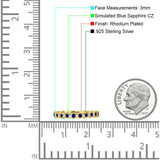 Full Eternity CZ Bezel Set Ring