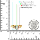 Art Deco Oval Natural Stone Filigree Ring