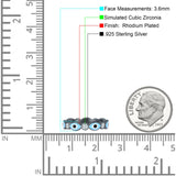 Evil Eye Ring CZ Full Eternity Band.