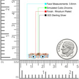 Evil Eye Ring CZ Full Eternity Band.