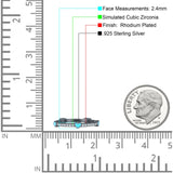 Heart Turquoise Full Eternity Band.