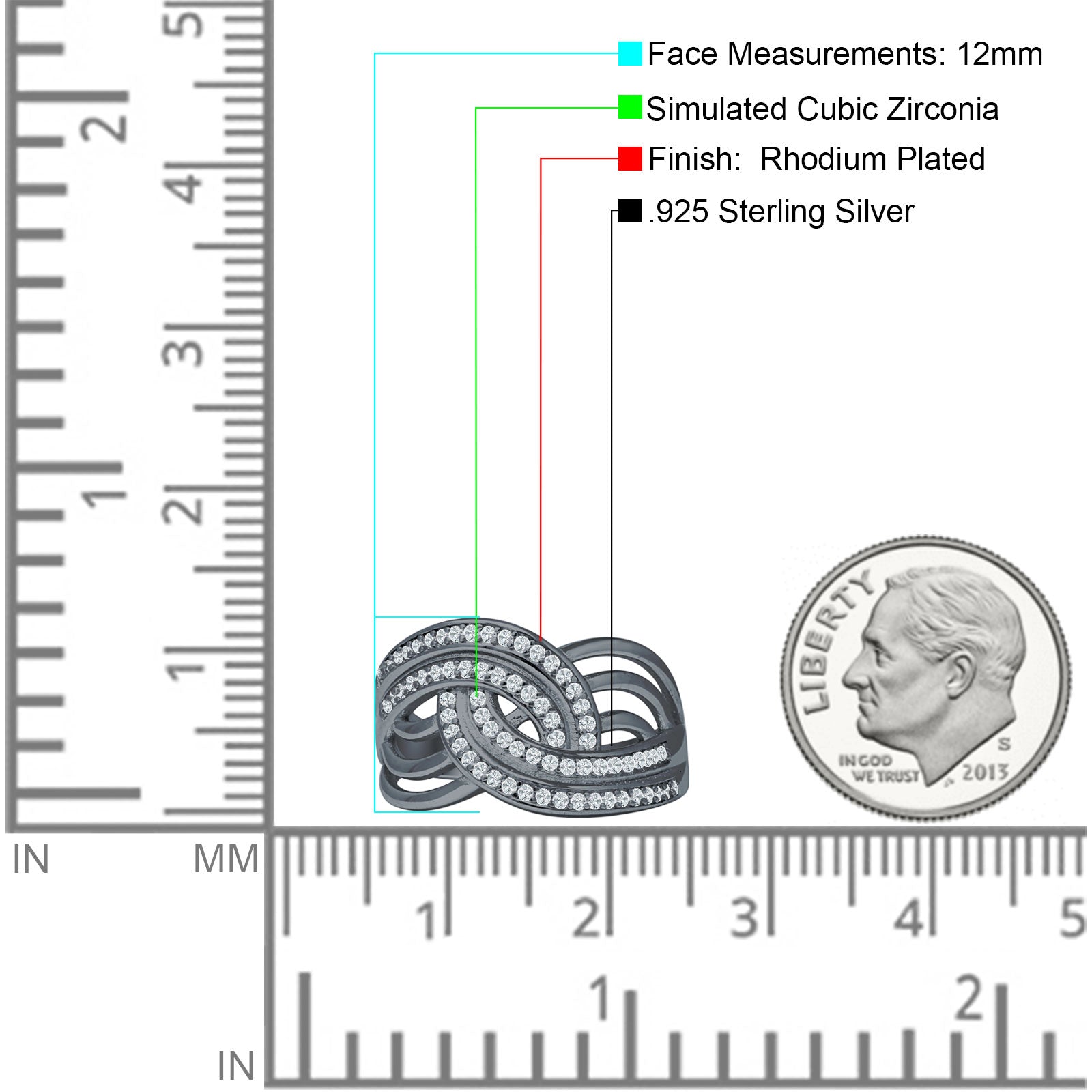 Crossover Stackable Ring