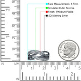 Crossover Ring Stackable Band