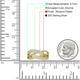 Crossover Ring Stackable Band