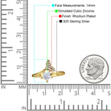 Whale Tail & Star Ring