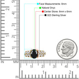Oval Natural Stone Wedding Cocktail Ring