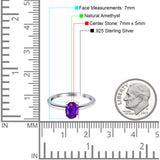 Minimalist Oval Natural Stone Solitaire Ring