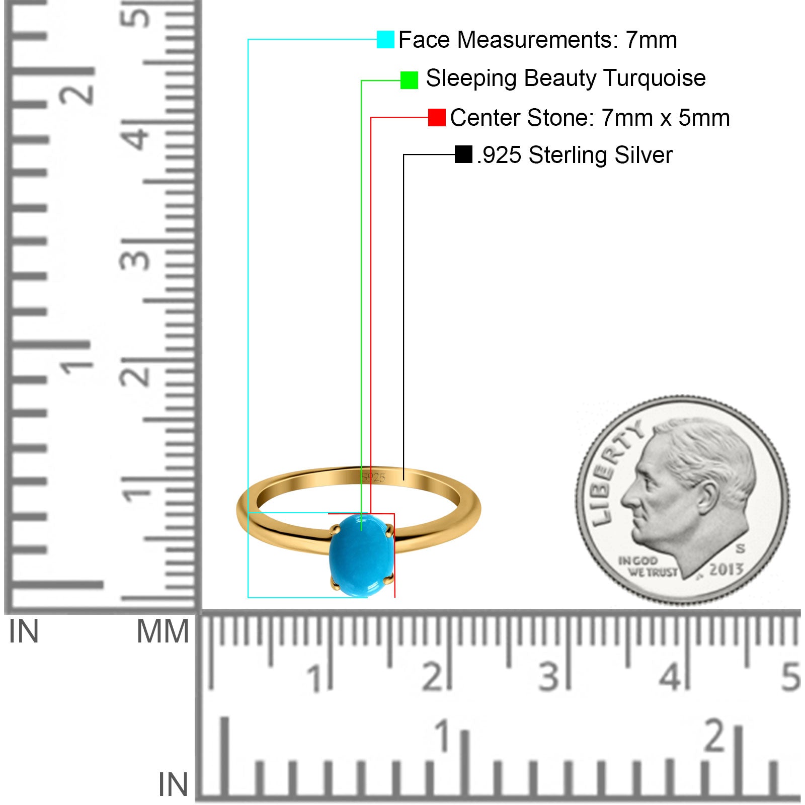 Minimalist Oval Natural Stone Solitaire Ring