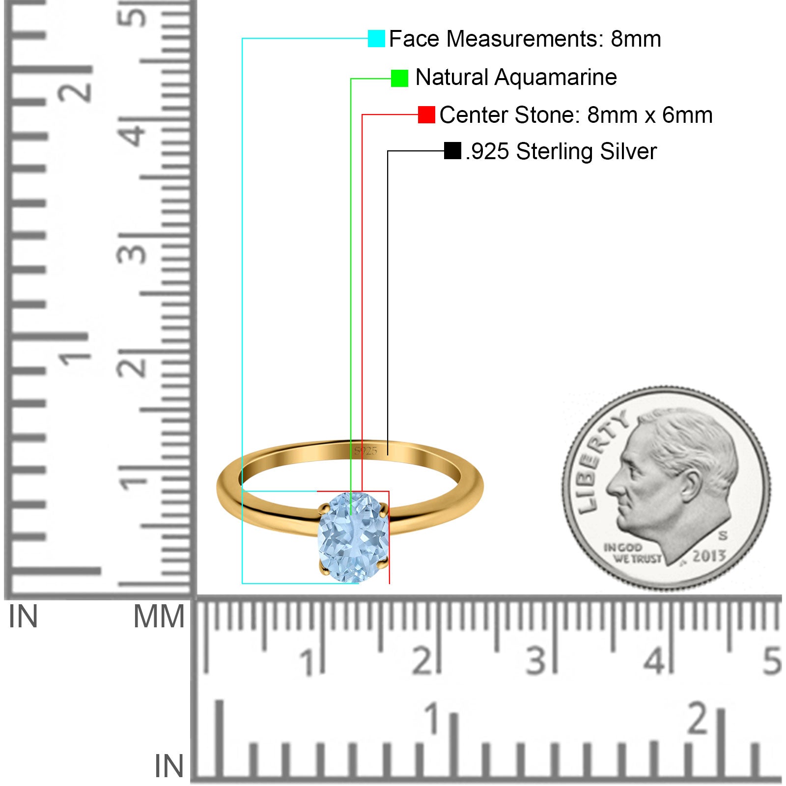Art Deco Oval Natural Stone Solitaire Ring