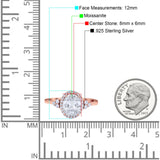 Art Deco Oval Natural Stone Wedding Ring