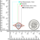 Pear Teardrop Natural Stone Wedding Ring