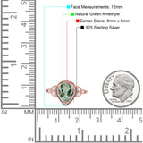 Pear Teardrop Natural Stone Wedding Ring