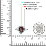 Pear Teardrop Natural Stone Wedding Ring