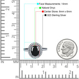 Oval Natural Stone Halo Wedding Ring