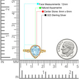 Pear Teardrop Natural Stone Wedding Ring