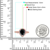 Pear Teardrop Natural Stone Wedding Ring