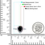 Pear Teardrop Natural Stone Wedding Ring