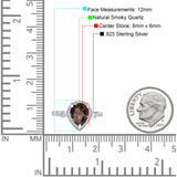 Pear Teardrop Natural Stone Wedding Ring