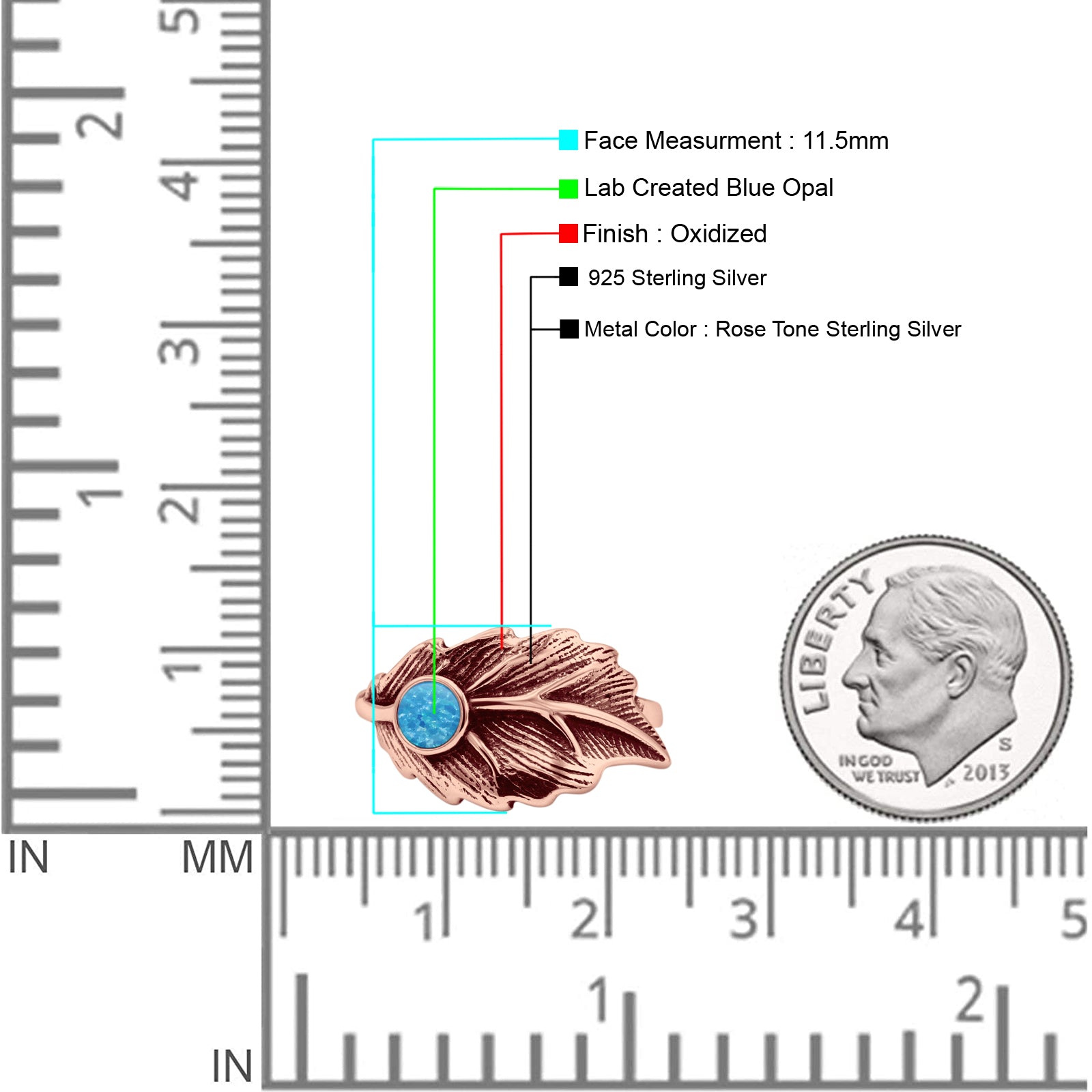 Feather Leaf Ring