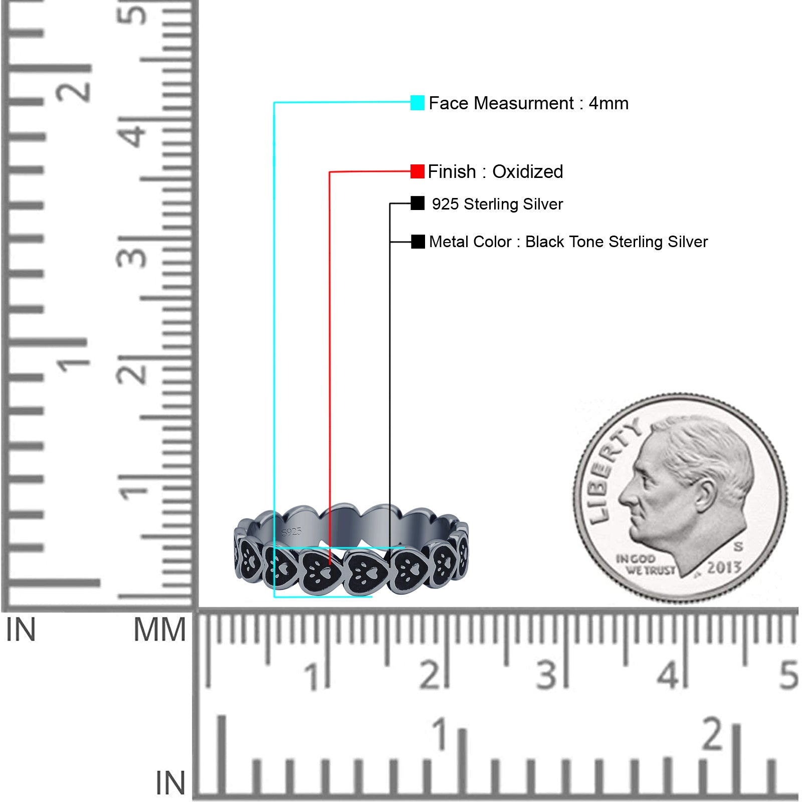 Heart & Paw Print Band
