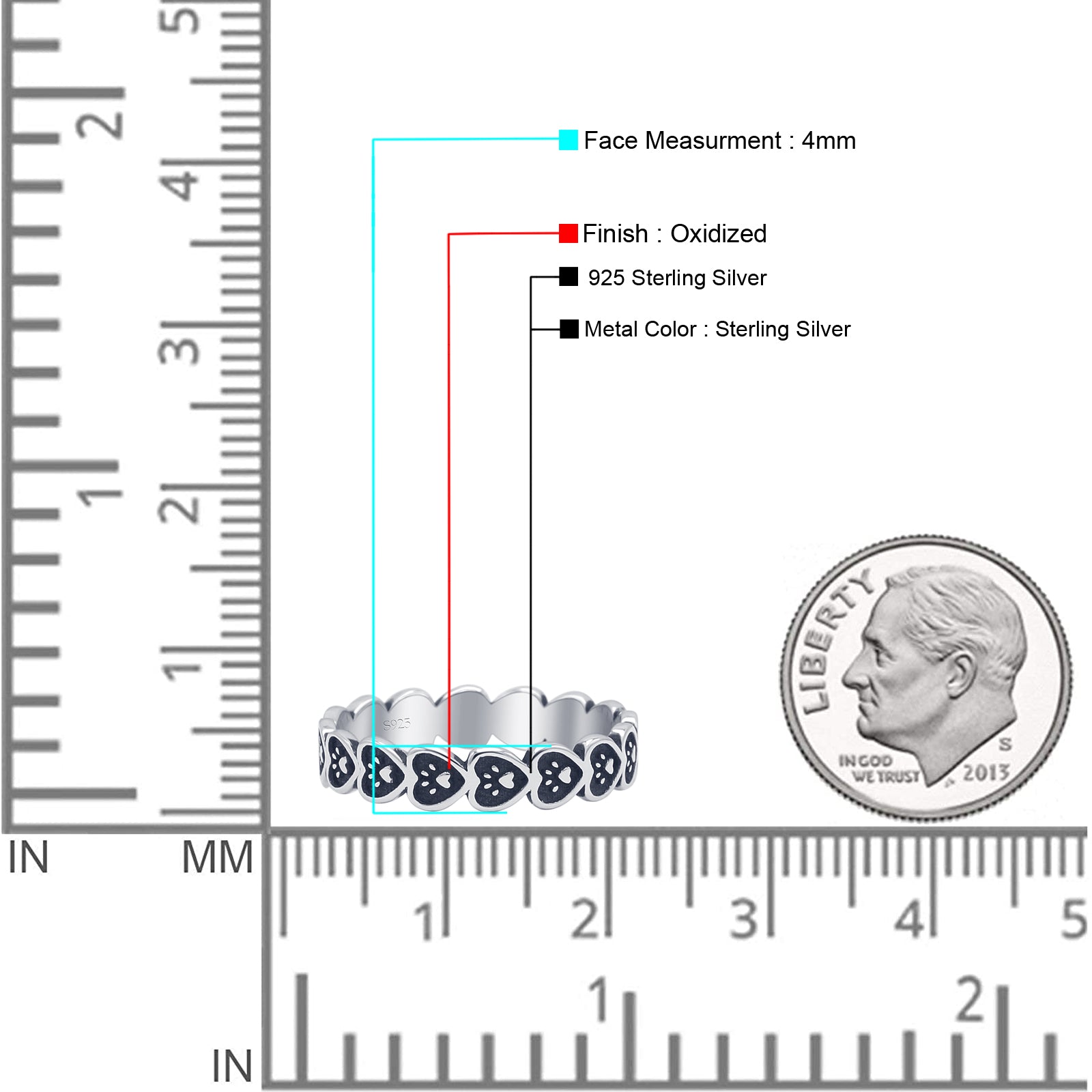 Heart & Paw Print Band