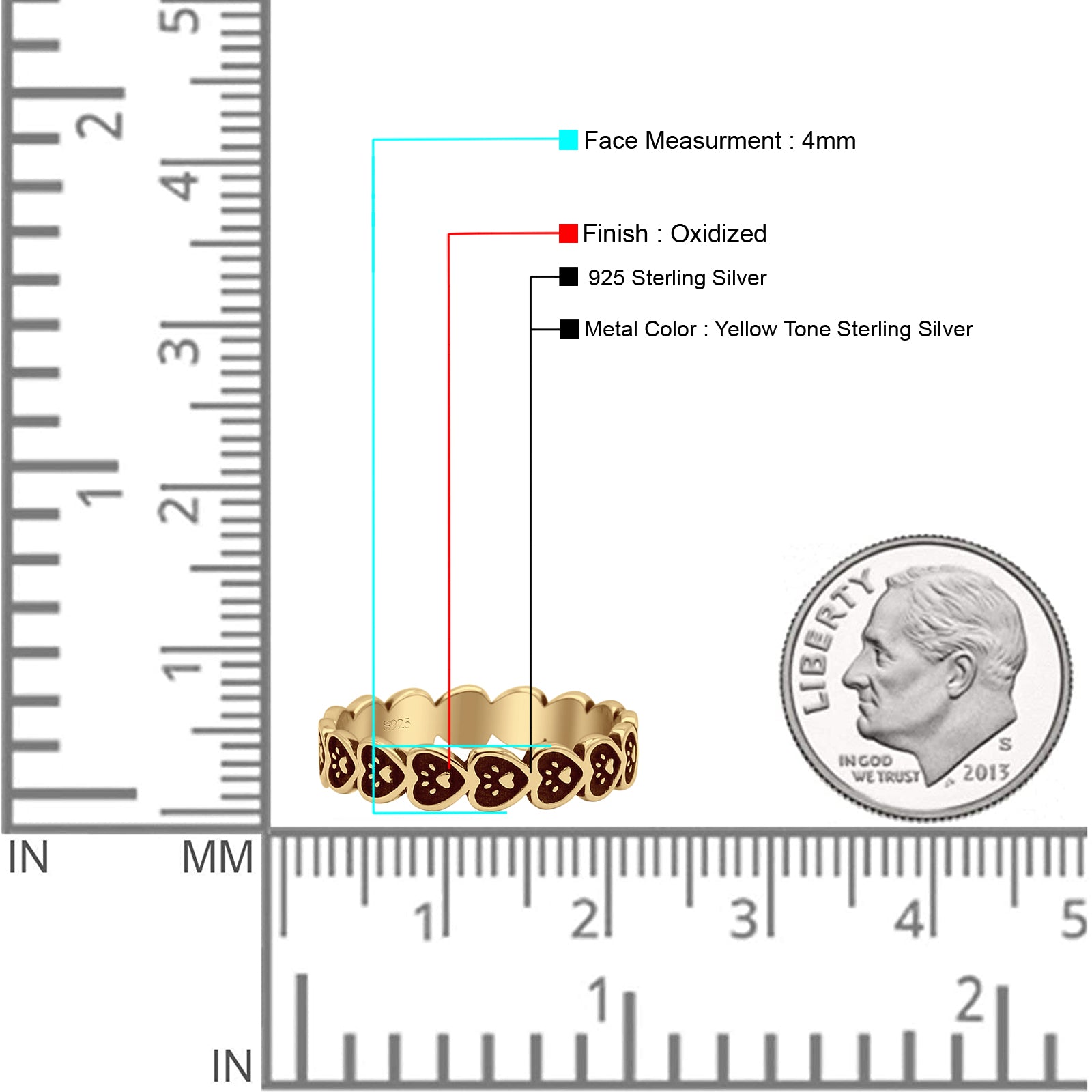 Heart & Paw Print Band