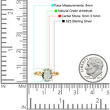 Art Deco Oval Natural Stone Solitaire Ring