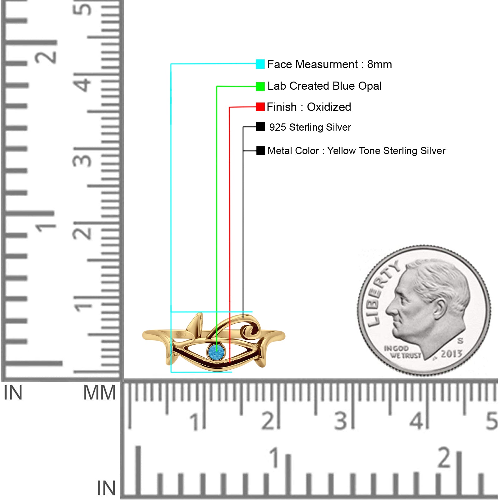 Eye OF Horus Ring