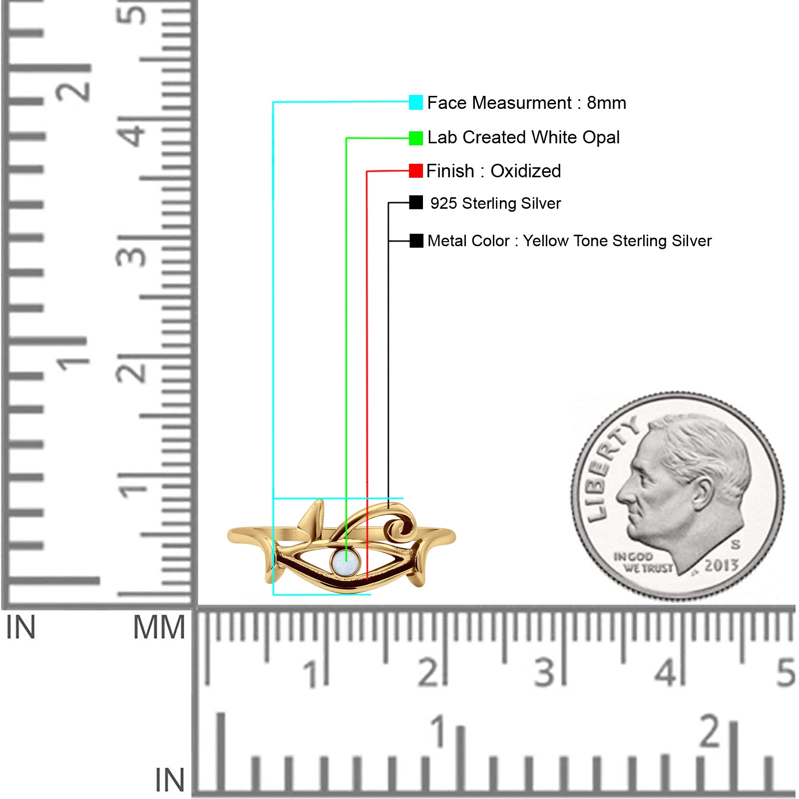 Eye OF Horus Ring