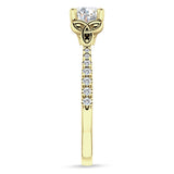 IGI Certified Round 2 Carat Lab Grown Diamond Art Deco Trinity Cluster Ring