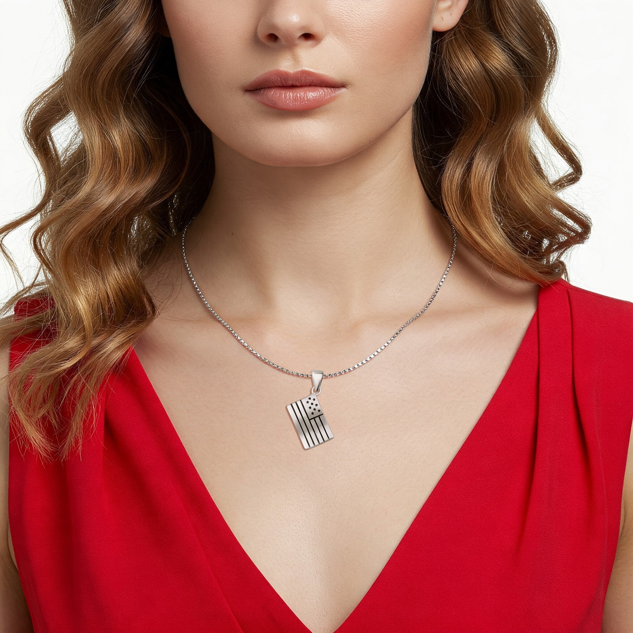 American Flag Pendant
